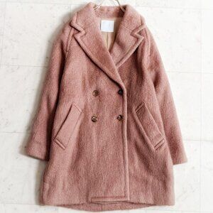 Naoko Okusa collaboration Gallarda Galante mohair shaggy half coat